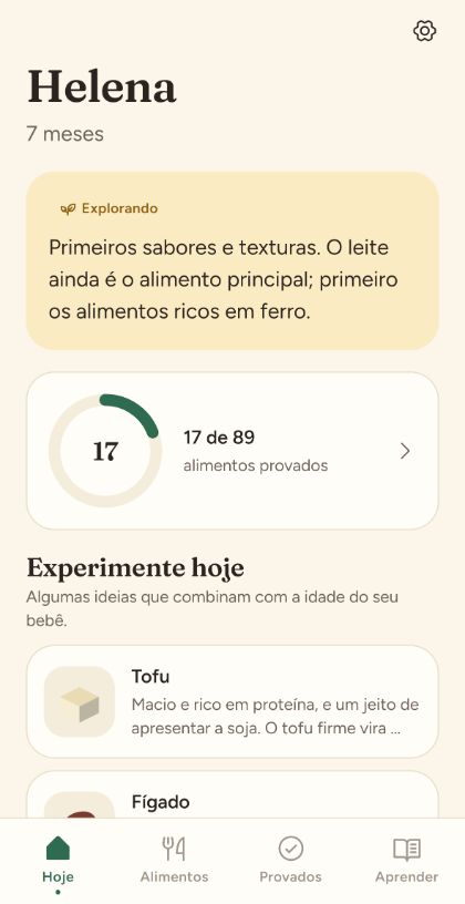 Introdução alimentar e baby-led weaning